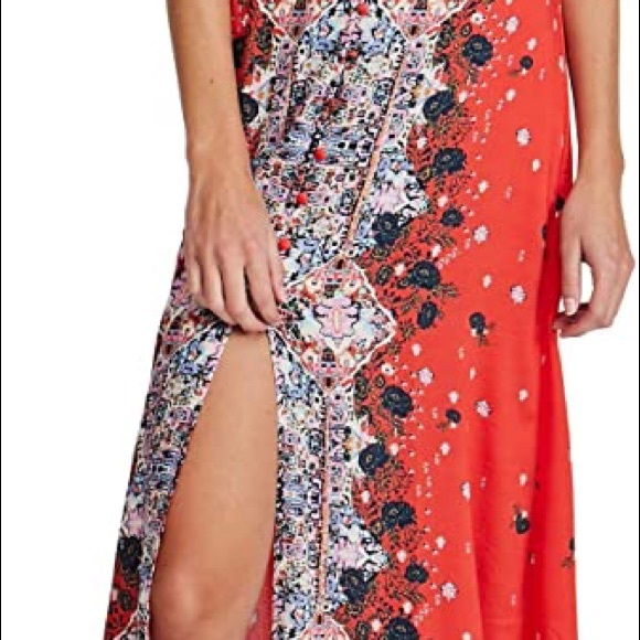 Free People Morning Song Maxi Dress. Size Large. New with Tags. Tribal print - Picture 7 of 7